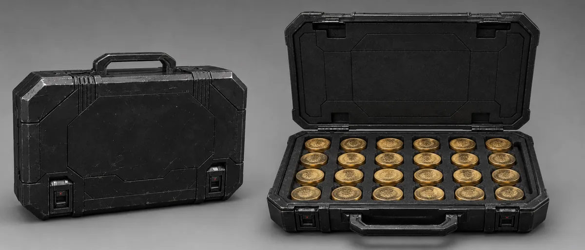Vane's water coin reward case from Meridian